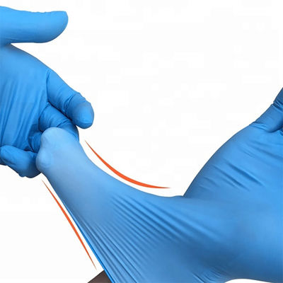 Luvas estéreis cirúrgicas do nitrilo nenhum látex nenhumas luvas estéreis descartáveis do pó