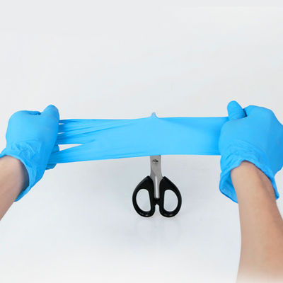 Das luvas cirúrgicas estéreis do nitrilo da proteção das mãos luvas impermeáveis do nitrilo da prova da punctura