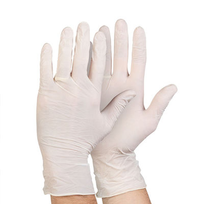 Luva paciente médica não estéril pulverizada feita sob encomenda do exame das luvas do látex