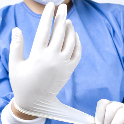 Luva paciente médica não estéril pulverizada feita sob encomenda do exame das luvas do látex