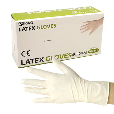 Luva paciente médica não estéril pulverizada feita sob encomenda do exame das luvas do látex