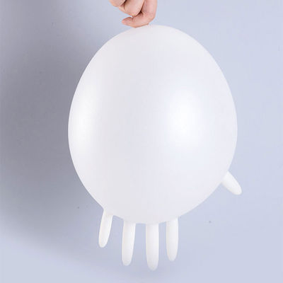 As luvas descartáveis transparentes do vinil trabalham luvas elásticas ácidas do PVC da proteção anti