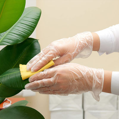 Da categoria revestida do exame do nitrilo da mão do preço de fábrica a metade do látex descartável pulverizou a luva azul branca do vinil da caixa clara