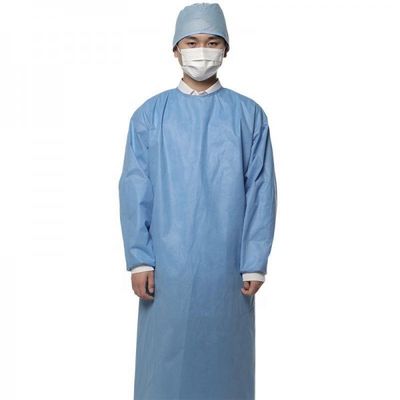 O isolamento cirúrgico de S-XXL SMS veste o vestido de funcionamento descartável