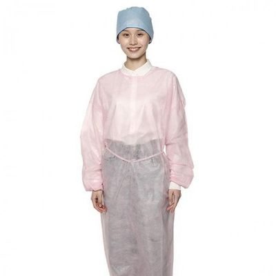 2 vestidos clínicos estéreis nivelados pacientes dos PP dos vestidos descartáveis do isolamento 35gsm