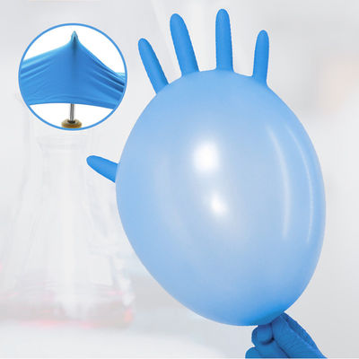 Meio descartável ambidextro das luvas do trabalho do nitrilo de Signo grande