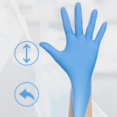Meio descartável ambidextro das luvas do trabalho do nitrilo de Signo grande