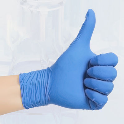 Meio descartável ambidextro das luvas do trabalho do nitrilo de Signo grande