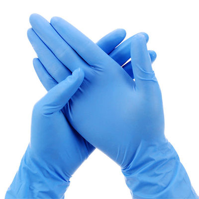 Meio descartável ambidextro das luvas do trabalho do nitrilo de Signo grande