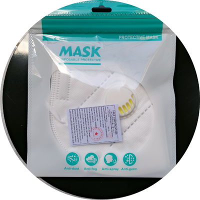 Máscara protetora protetora descartável KN95 dos adultos 5Ply com única válvula