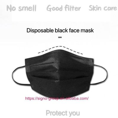 Poluição protetora descartável da máscara protetora anti 50pcs/box do earloop preto
