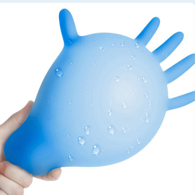 Prova S M L resistência médica azul da punctura do alcaloide das luvas do nitrilo do XL