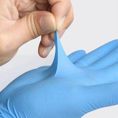 Do alcaloide médico das luvas do nitrilo de EN374 12X24CM resistência ácida