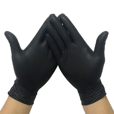 Luvas estéreis do nitrilo do anti preto da punctura S-XL para a proteção das mãos