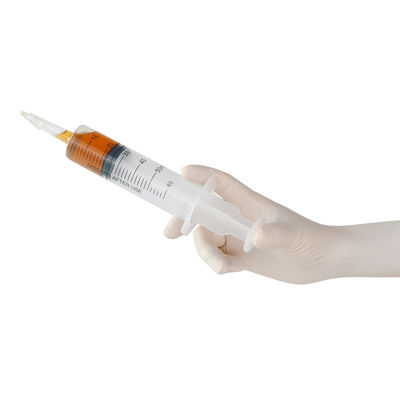 Luvas descartáveis da mão do exame médico do látex EN374 nenhum escapamento