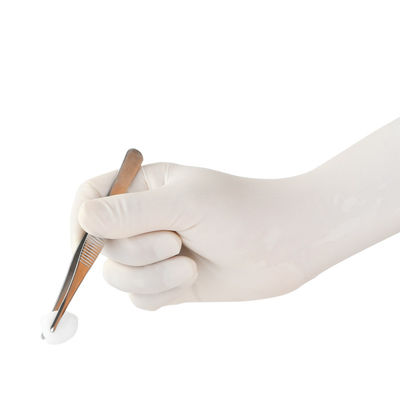 Luvas descartáveis da mão do exame médico do látex EN374 nenhum escapamento