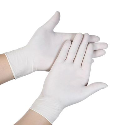 Anti luvas pulverizadas do látex do deslizamento 510K grandes para a limpeza do banheiro
