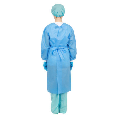 Vestidos protetores descartáveis impermeáveis do isolamento do polietileno dos vestidos 45gsm de SIGNO
