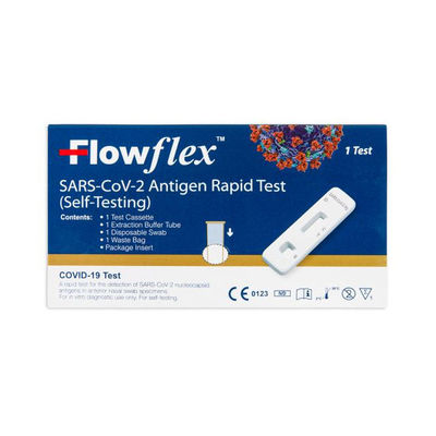 Teste rápido 5 Testkassette do antígeno de Acon Flowflex Cov 2 do teste do antígeno nasal do espécime