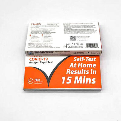IHealth cotonete rápido do mergulho de FDA de 15 jogos do teste da casa 19 do teste rápido claro dos minutos