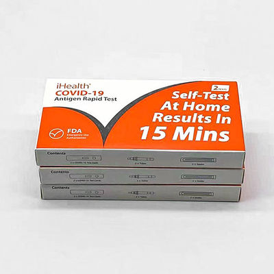 Do teste rápido do cotonete do antígeno de IHealth espécime nasal FDA para a área pública