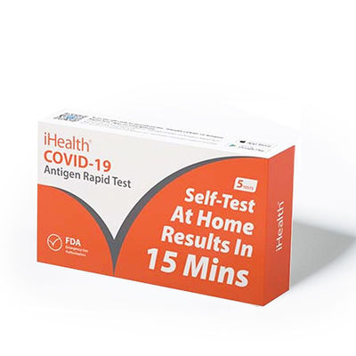 IHealth cotonete rápido do mergulho de FDA de 15 jogos do teste da casa 19 do teste rápido claro dos minutos