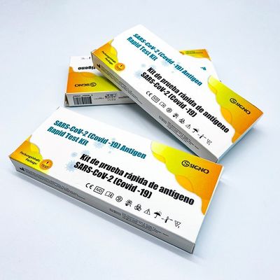 Diagnóstico rápido de Kit Nasal Swab Signo IVD do teste do antígeno do auto do escarro da saliva