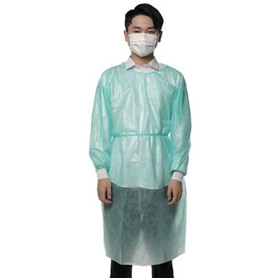 O PE SMS dos PP reforçou o vestido cirúrgico não tecido médico do vestido descartável do isolamento