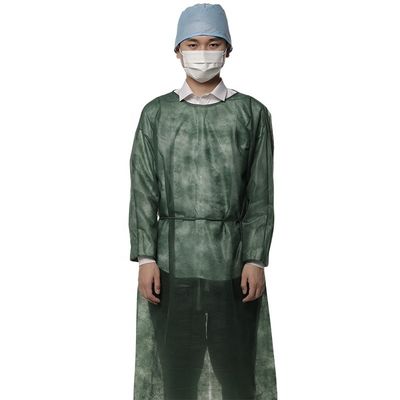 O PE SMS dos PP reforçou o vestido cirúrgico não tecido médico do vestido descartável do isolamento