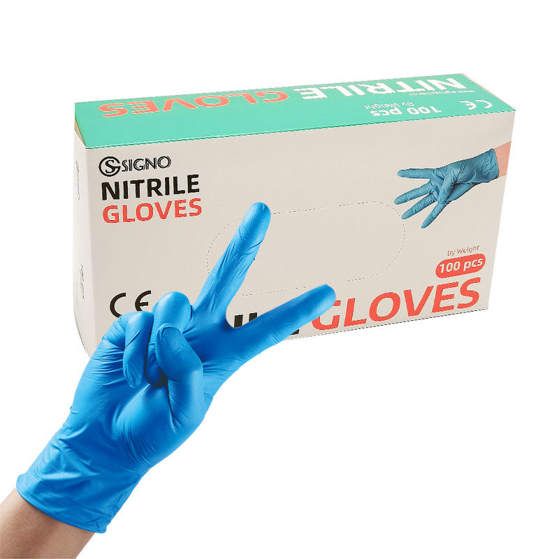 Das luvas cirúrgicas estéreis do nitrilo da proteção das mãos luvas impermeáveis do nitrilo da prova da punctura
