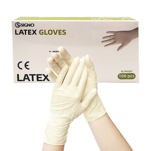 As luvas pulverizadas médicas do látex pulverizam a luva livre do exame do látex para dental