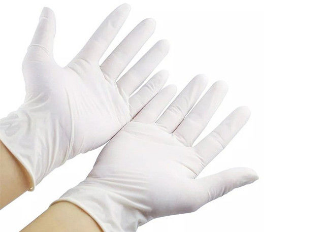A proteção EN374 da mão pulveriza luvas livres do látex para o exame médico