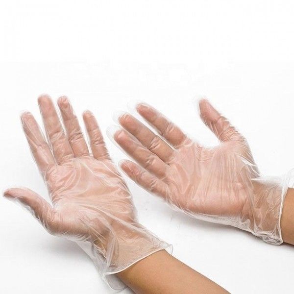 Pulverize luvas descartáveis livres do vinil para o Foodservice que segura 1000PCs/CTN transparente