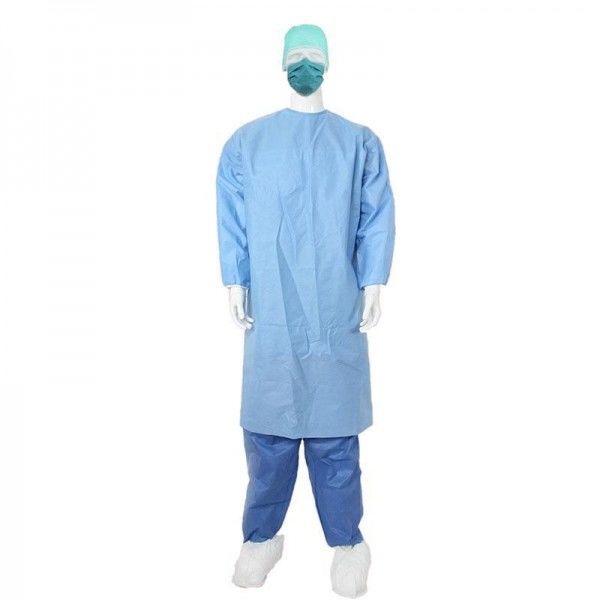 Vestido descartável cirúrgico descartável antiestático impermeável do revestimento 18-60gsm Ot