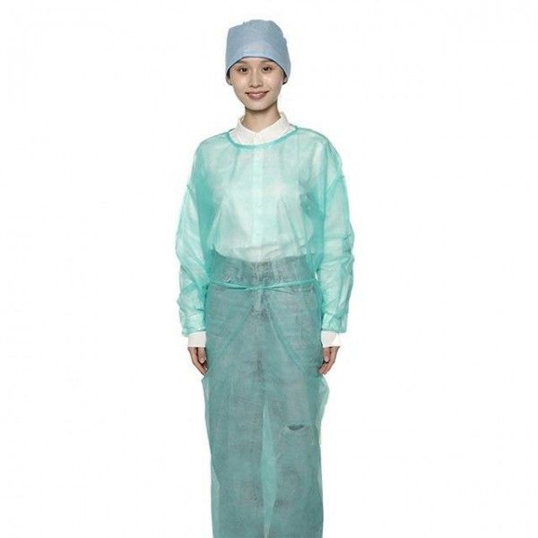 Contra vírus Aami vestido descartável do Cpe de ao nível 3 vestidos do isolamento
