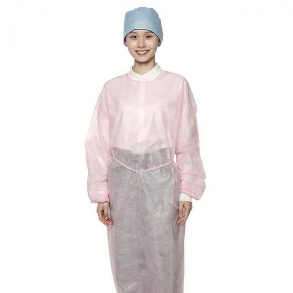 2 vestidos clínicos estéreis nivelados pacientes dos PP dos vestidos descartáveis do isolamento 35gsm