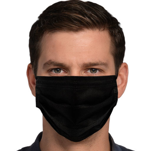 Poluição protetora descartável da máscara protetora anti 50pcs/box do earloop preto