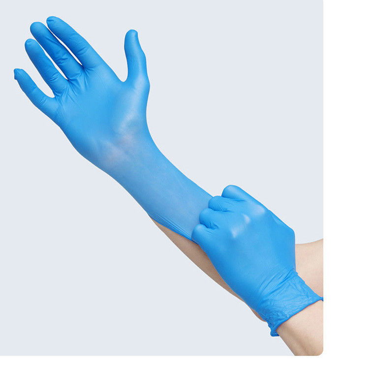 O azul 6 Mil Xl Nitrile Gloves do agregado familiar/510k certificou luvas do nitrilo