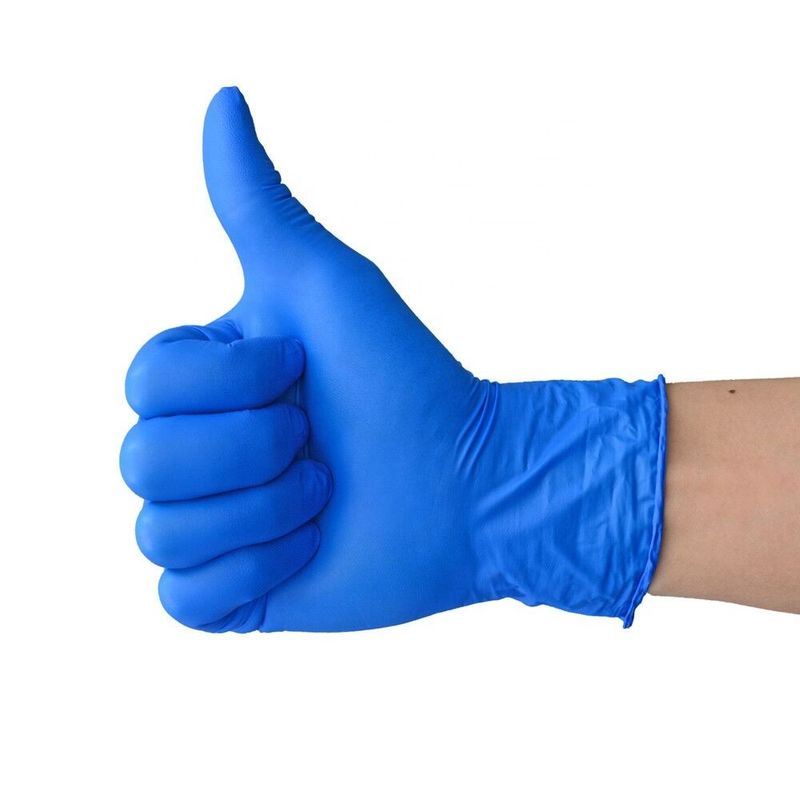Meio de 6 Mil Blue Nitrile Disposable Gloves