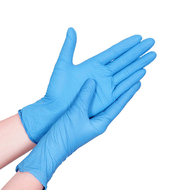Das luvas descartáveis puras do nitrilo de FDA 510K rasgo médio resistente
