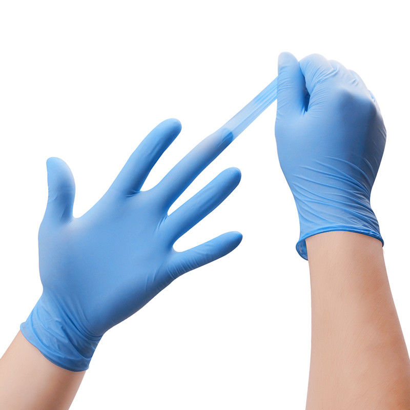 EN455 ambidextros pulverizam as luvas livres do nitrilo grandes para a proteção das mãos