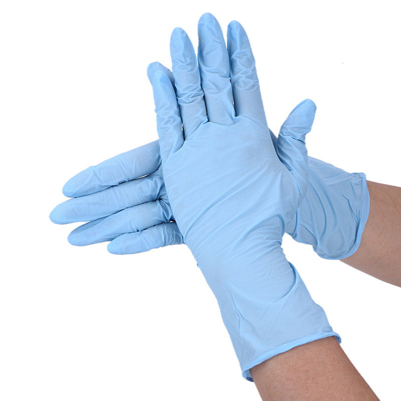 Luvas livres do látex S M L Xl Nitrile Disposable das luvas do exame do nitrilo ISO13485