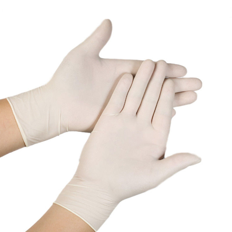 Luvas do látex do ODM Powderless do OEM/luvas descartáveis do látex grandes