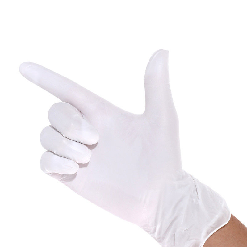 A anti punctura AQL 0,65 pulverizou luvas médicas/luvas descartáveis médias