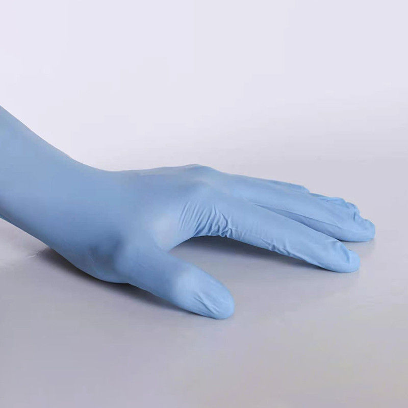 As luvas azuis industriais da mistura do vinil do nitrilo EN374 classificam-me para o salão de beleza