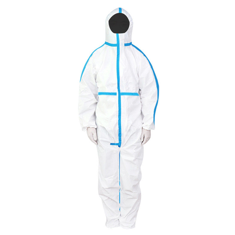 Combinações protetoras descartáveis químicas não tecidas M L XL 2XL 3XL 4XL do PPE