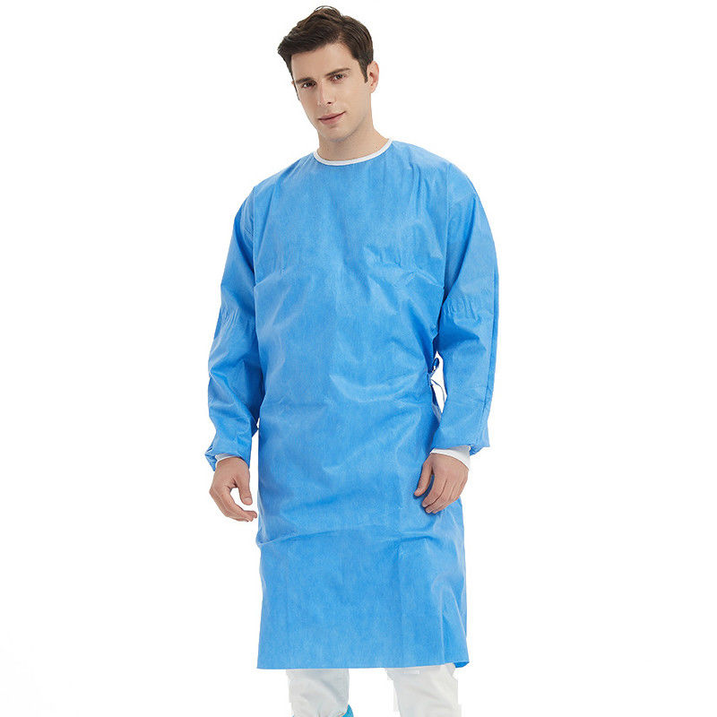 A luva longa impede a roupa cirúrgica médica do vestido cirúrgico de SMS das bactérias