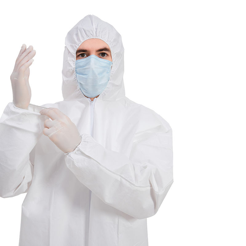 Combinações médicas descartáveis da roupa da barreira do sangue de FDA/polipropileno de Sms