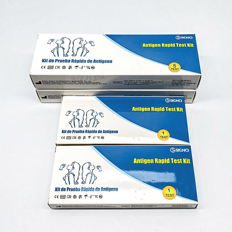 Teste rápido Kit Disposable Colloidal Gold Method dos Sars Cov 2 do antígeno do cotonete